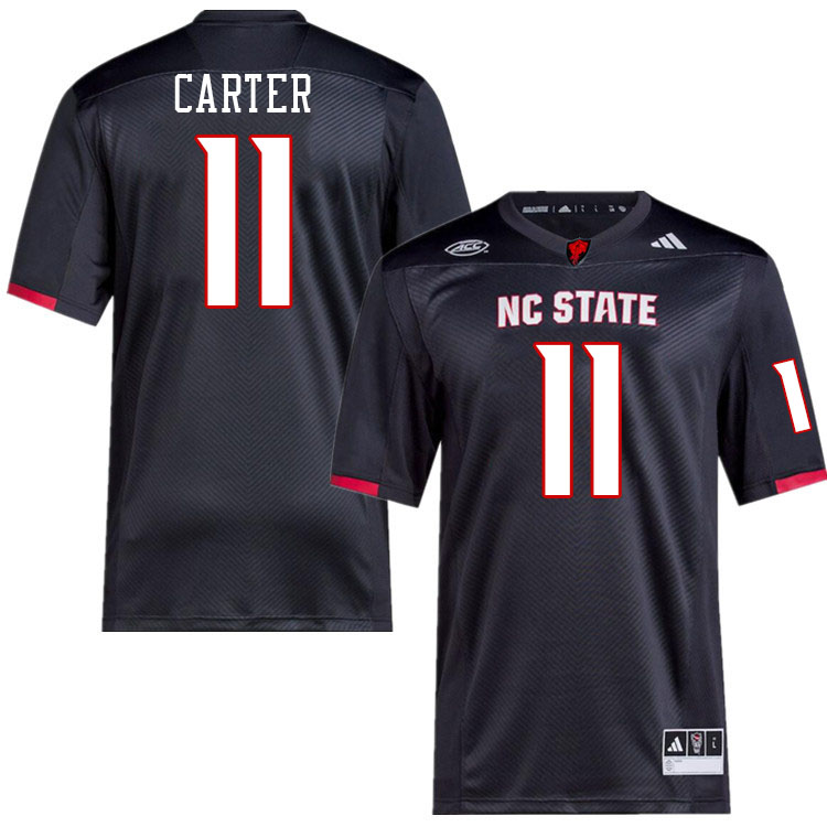 Men #11 Ja'Had Carter NC State Wolfpack College Football Jerseys Stitched-Black